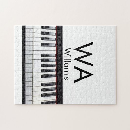 Puzzle Monogramme ajouter le nom de la lettre initiale te (Horizontal)