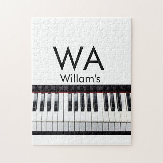 Puzzle Monogramme ajouter le nom de la lettre initiale te (Vertical)