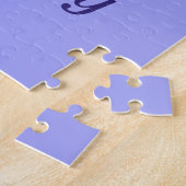 Puzzle Monogramme Bleu rose Coeur Motif mignonne Fille (Côté)