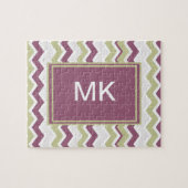 Puzzle Monogramme Chevron Brick (Horizontal)