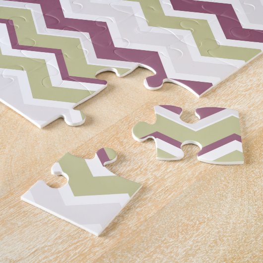Puzzle Monogramme Chevron Brick (Côté)