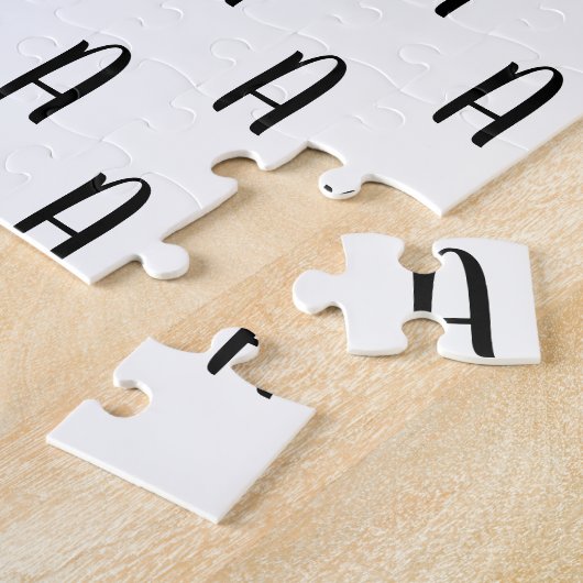 Puzzle Monogramme Cursif Frustrant (Côté)