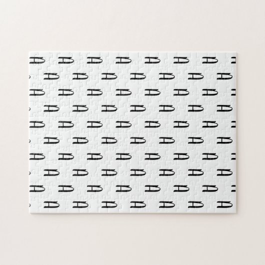 Puzzle Monogramme Cursif Frustrant (Horizontal)
