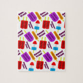 Puzzle Monogramme de la barre de jus congelée en été (Vertical)