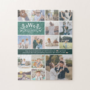 Puzzle Monogramme de nom de famille   15 Collage de photo