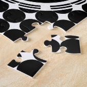 Puzzle Monogramme de point Polka Noir (Côté)