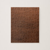 Puzzle Monogramme en cuir Brown de texture (Vertical)