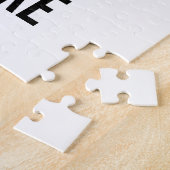 Puzzle Monogramme et nom personnalisés modernes (Côté)