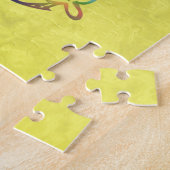 PUZZLE MONOGRAMME FLORAL R (Côté)