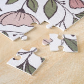 Puzzle Monogramme floral sur mesure délicat (Côté)