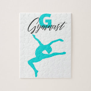 Puzzle Monogramme G personnalisé pour gymnaste