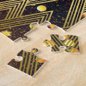 Puzzle Monogramme géométrique de motif de charme de (Côté)