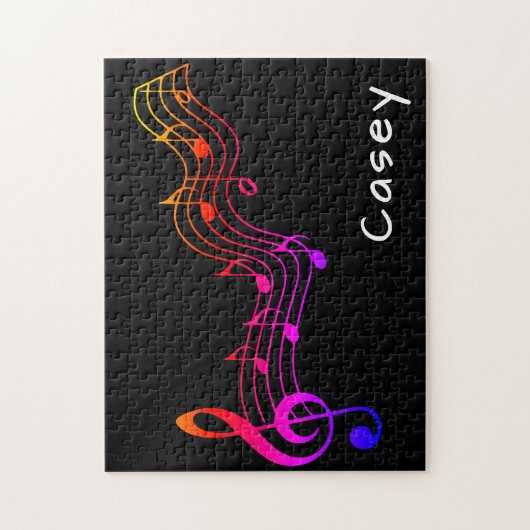 Puzzle Monogramme Musique difficile difficile mal extrême (Vertical)