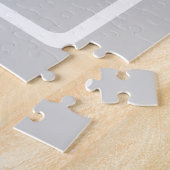 Puzzle Monogramme simple gris clair (Côté)