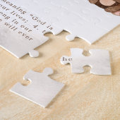 Puzzle Monogramme sur mesure des animaux de bois (Côté)