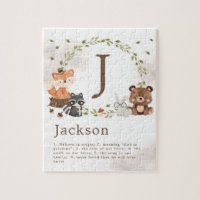 Monogramme sur mesure des animaux de bois