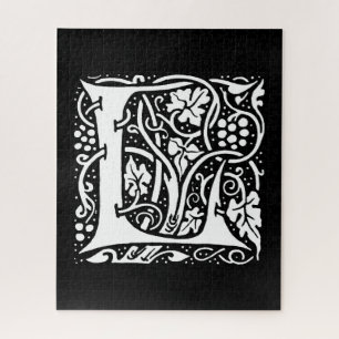 Puzzle Monogramme vintage L Art Nouveau