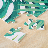 Puzzle Monstère à feuilles tropicales Conception transpar (Côté)