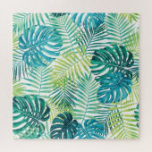 Puzzle Monstère à feuilles tropicales Conception transpar (Horizontal)
