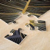 Puzzle Monstère dorée feuille, romantique sans couture fl (Côté)