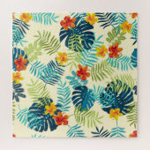 Puzzle Monstère tropicale Hibiscus Motif d'été (Horizontal)