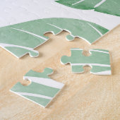 Puzzle Monstre aquarelle, papier peint tropical transpare (Côté)