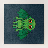 Puzzle Monstres de Cute Green (Horizontal)