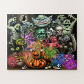 Puzzle Monstres d'Halloween (Horizontal)