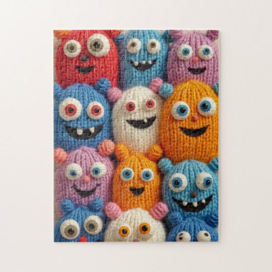 Puzzle monstres tricotés (Vertical)