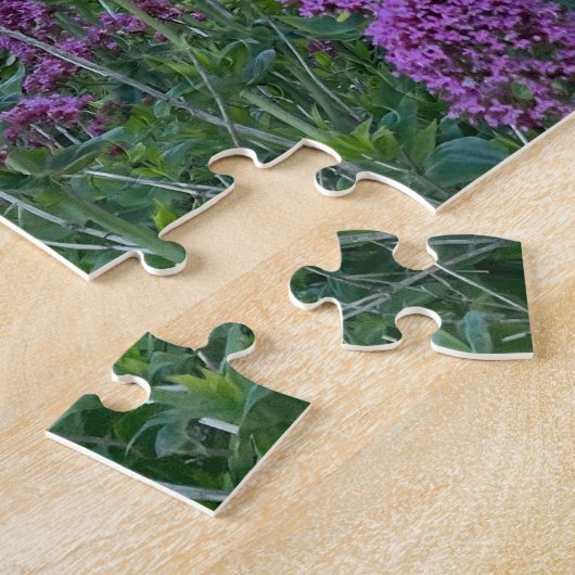 Puzzle Mont Errigal et fleurs en Donegal, Irlande (Côté)