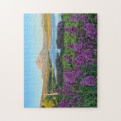 Puzzle Mont Errigal et fleurs en Donegal, Irlande (Vertical)
