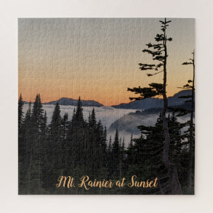 Puzzle Mont Rainier au coucher du soleil