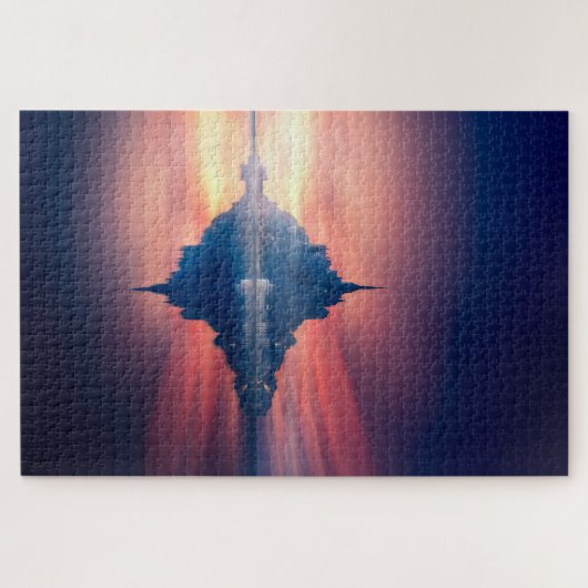 Puzzle - Mont Saint-Michel Frankrijk Legpuzzel (Horizontaal)