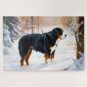 Puzzle Montagne Bernoise Noël Laissez Tomber la Neige