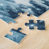 Puzzle Montagne d'hiver de neige (Côté)