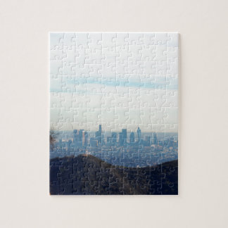Puzzle Montagne encadrée par LA