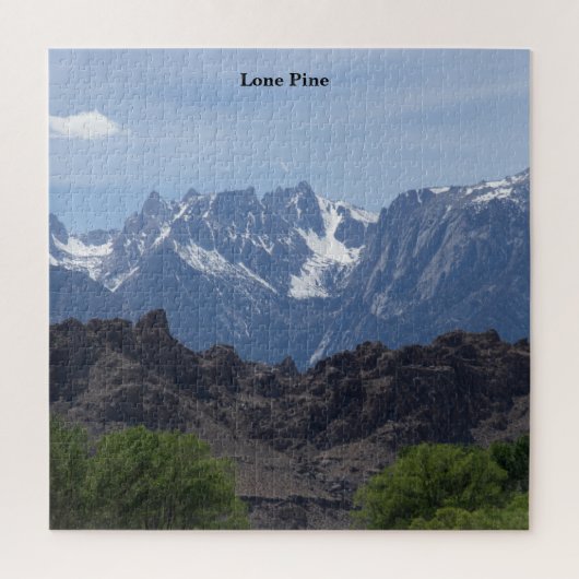 Puzzle Montagnes enneigées de Lone Pine (Vertical)