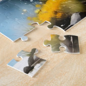 Puzzle Montagnes enneigées et lac (Côté)