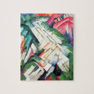 Puzzle Montagnes (Paysage) de Franz Marc, Art Vintage