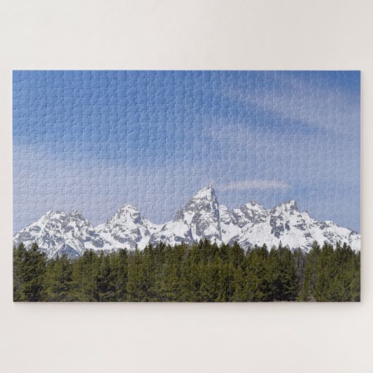 Puzzle Montagnes, pins et ciels bleus - 20x30 pouces (Horizontal)