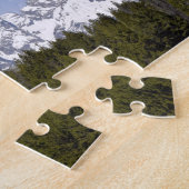 Puzzle Montagnes, pins et ciels bleus - 8x10 pouces (Côté)