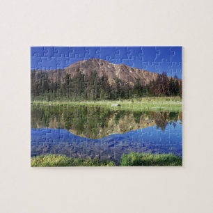 Puzzle Montagnes Sawtooth reflétées dans Fourth of July