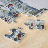 Puzzle Montée de la montgolfière de frères de Montgolfier (Côté)