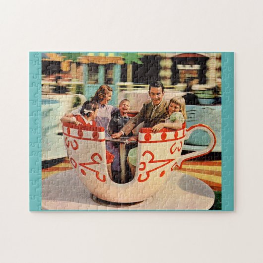 Puzzle Montée en tasse dans les années 1960 au parc d'att (Horizontal)