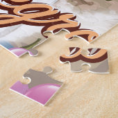 Puzzle Monténégro affiche vintage voyage en avion (Côté)