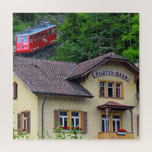 Puzzle Montez Pilatus Bahn - chemin de fer de dent - (Vertical)
