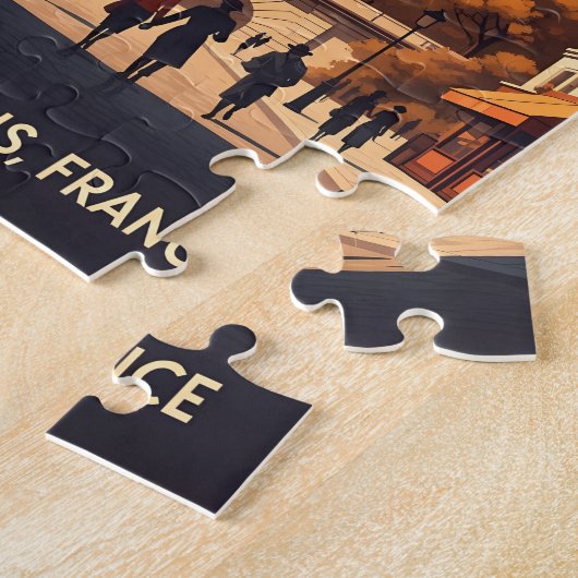 Puzzle Montmartre Paris with scare Coeur basilica (Côté)