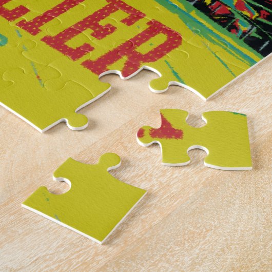 Puzzle Montpellier Architecture illustration France (Côté)