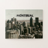 Puzzle Montreal Canada Skyline avec son nom (Horizontal)