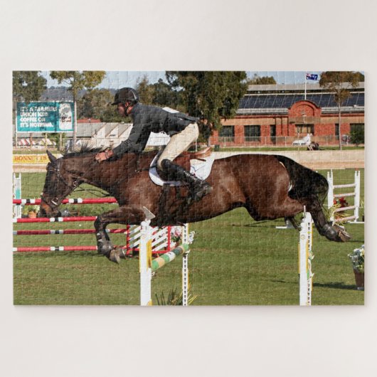 Puzzle Montrer saut cheval et cavalier 2 (Horizontal)